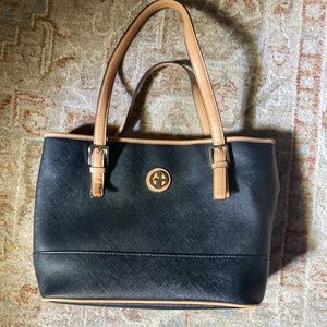 Giani Bernini Black Leather Tote